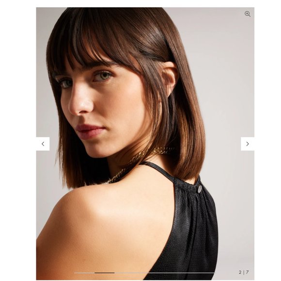 NEW Ted Baker Roxieyy Halterneck Midaxi Dress Black XS - Picture 5 of 13